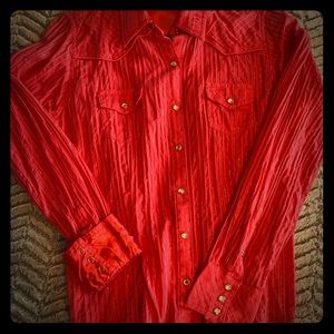 Long sleeve western rodeo shirt